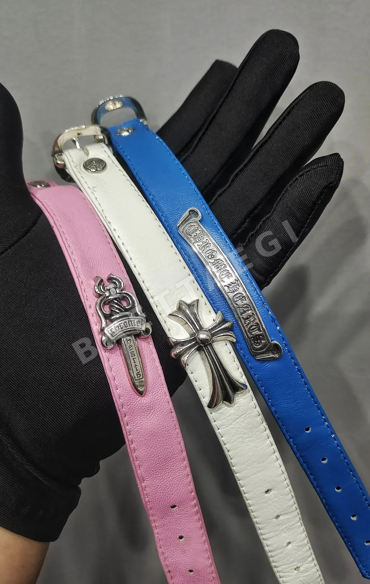 크롬하츠 탑그레인 양가죽 벨트 상세 이미지 2