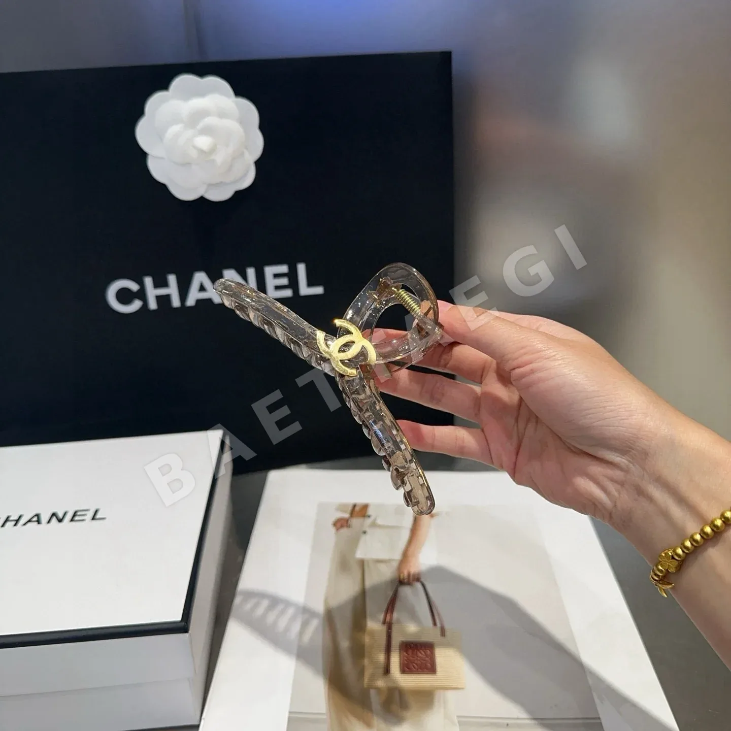 샤넬 미니 헤어 클립 상세 이미지 5