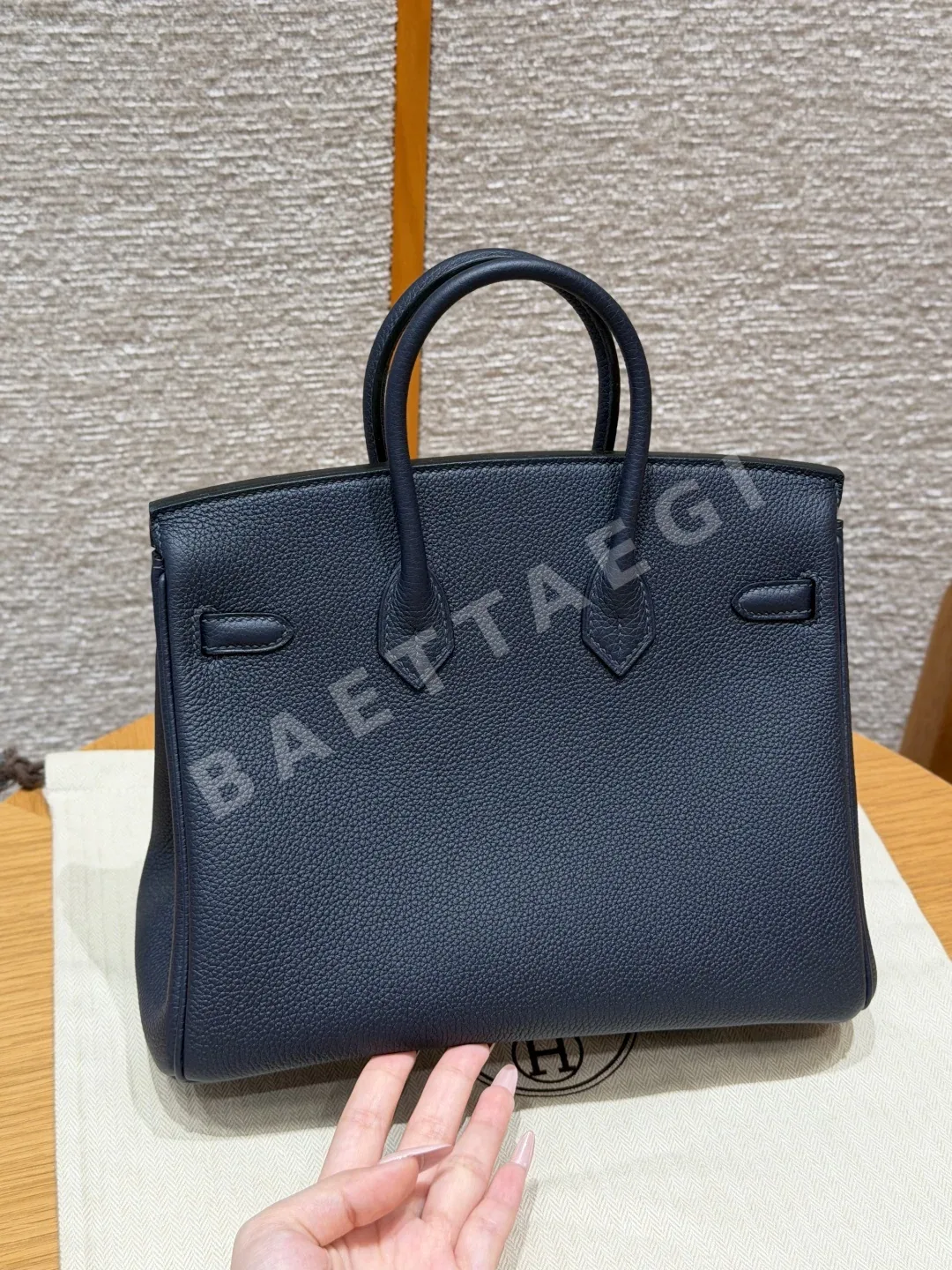 에르메스 버킨 25 사파이어 블루 토고 가죽 가방 상세 이미지 2