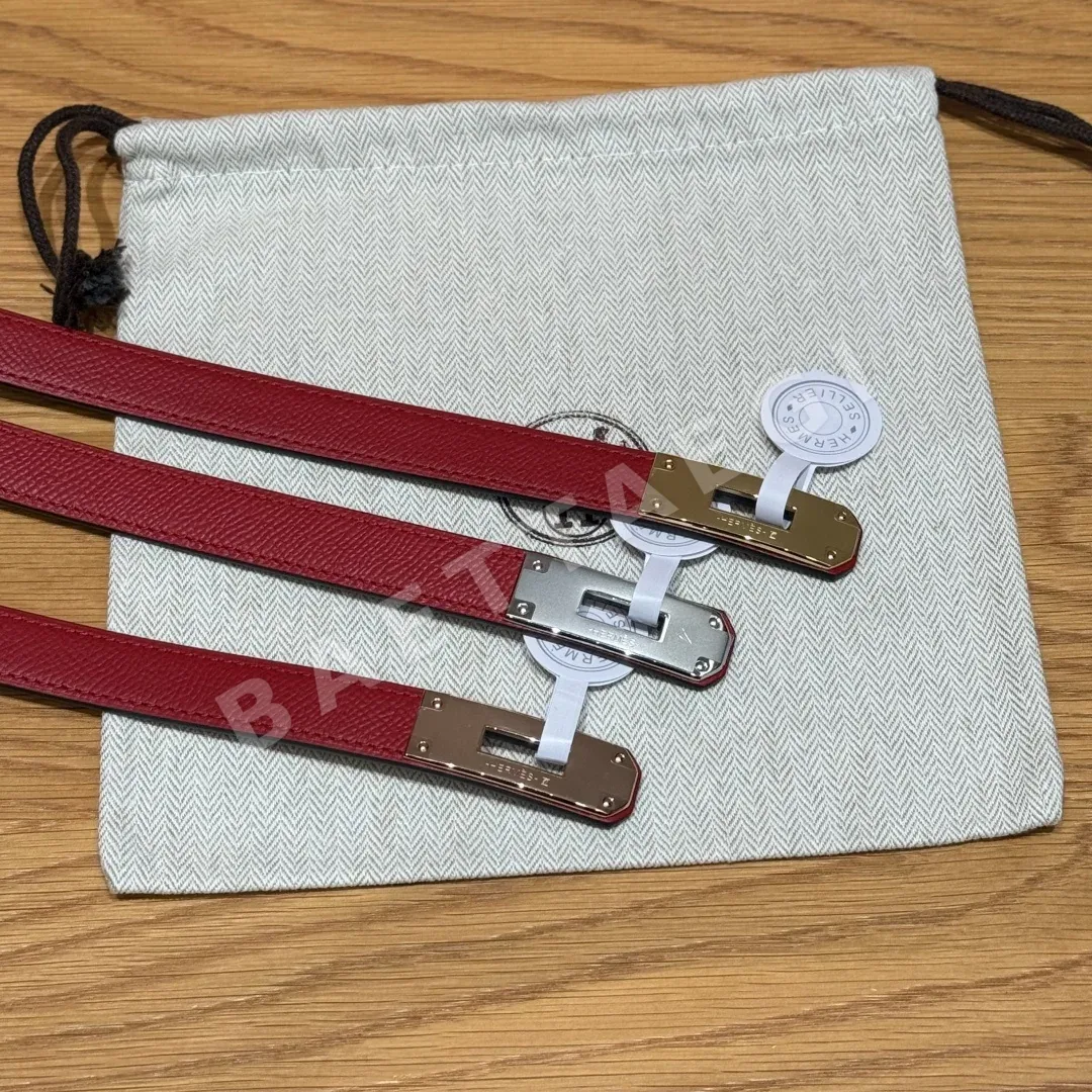 에르메스 켈리 팔라디움 버클 헌터 가죽 벨트 상세 이미지 5