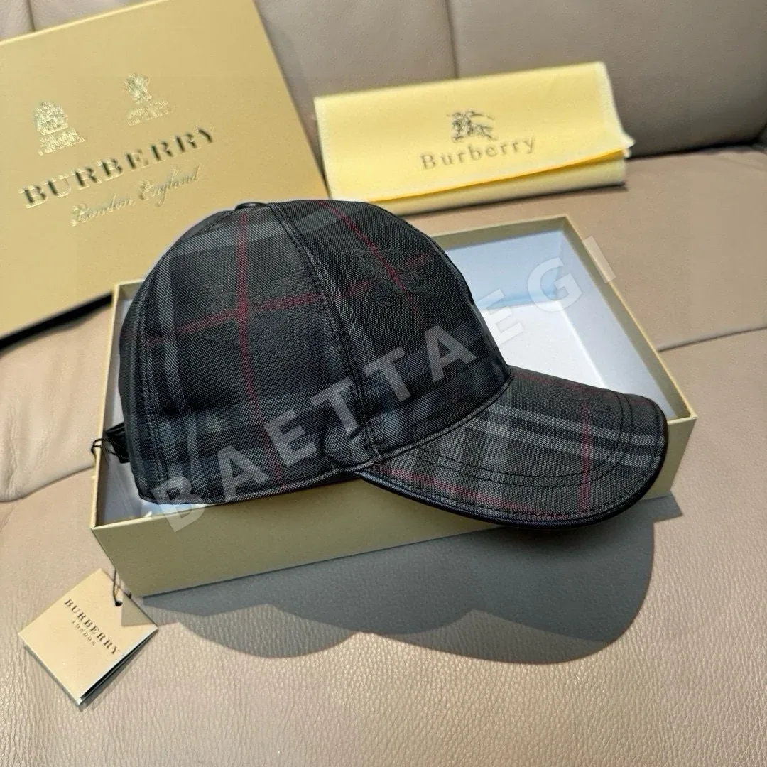 버버리 기사 문양 캔버스 베이스볼 모자 상세 이미지 4