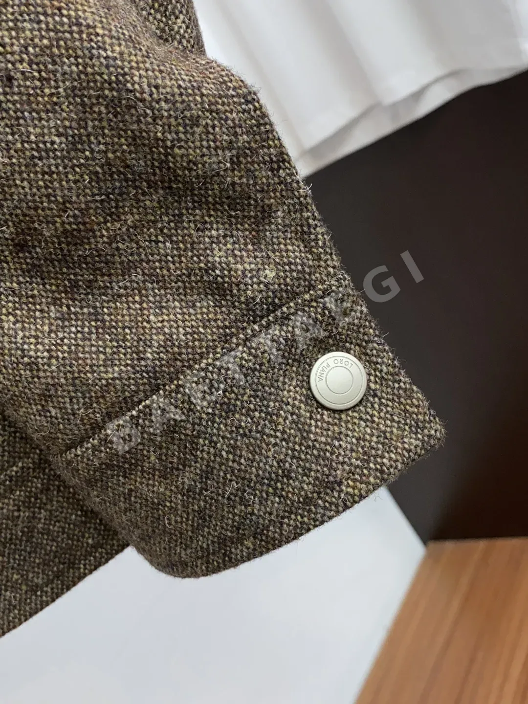 로로피아나 코튼 패딩 린넨 혼방 남성 자켓 상세 이미지 5
