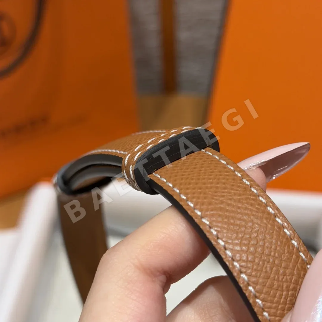 에르메스 H 앵커 체인 18mm 앱송 가죽 벨트 상세 이미지 6