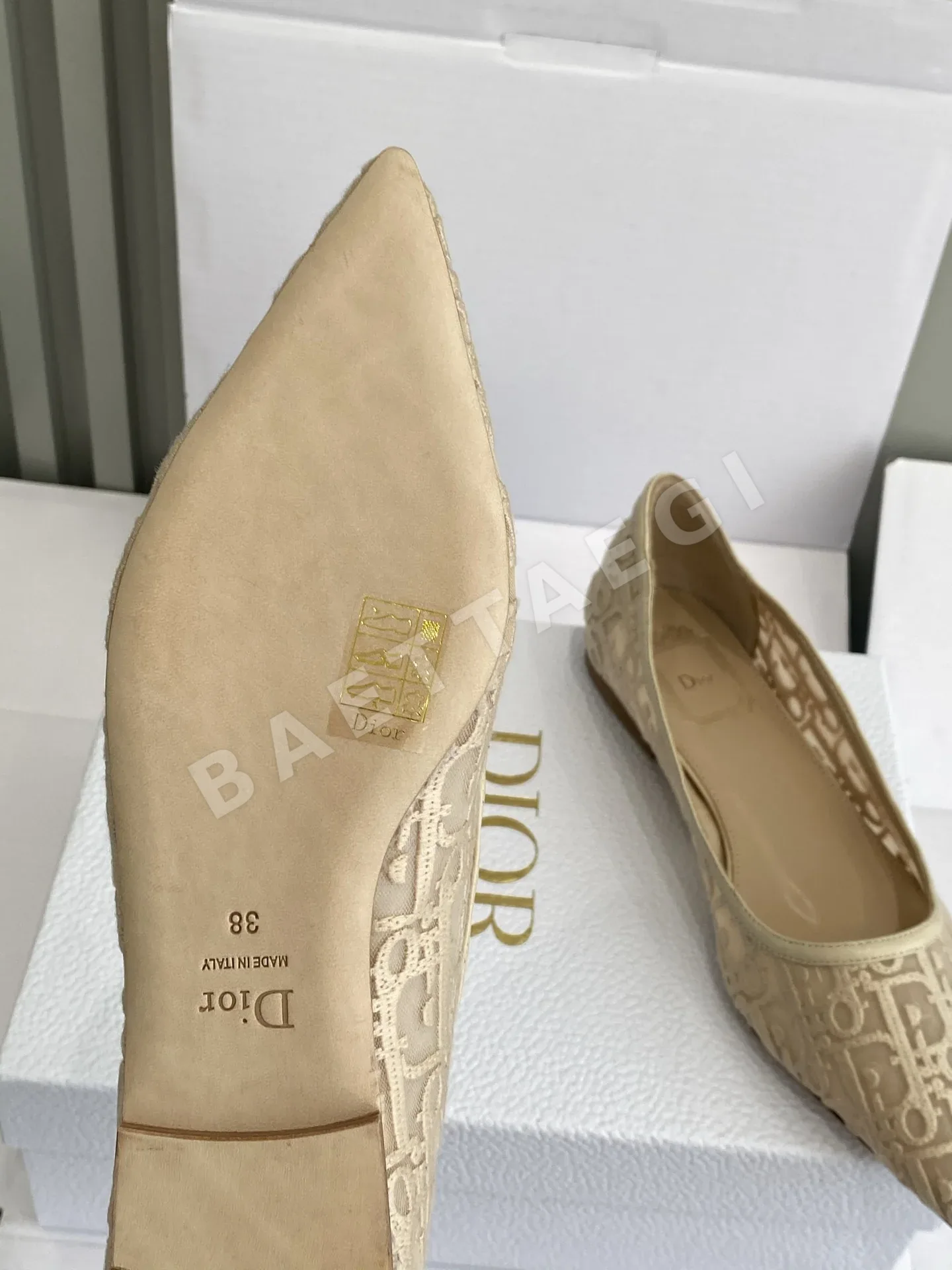 디올 아디오러블 펌프 디올 오블리크 자수 메쉬 트렌치 상세 이미지 9