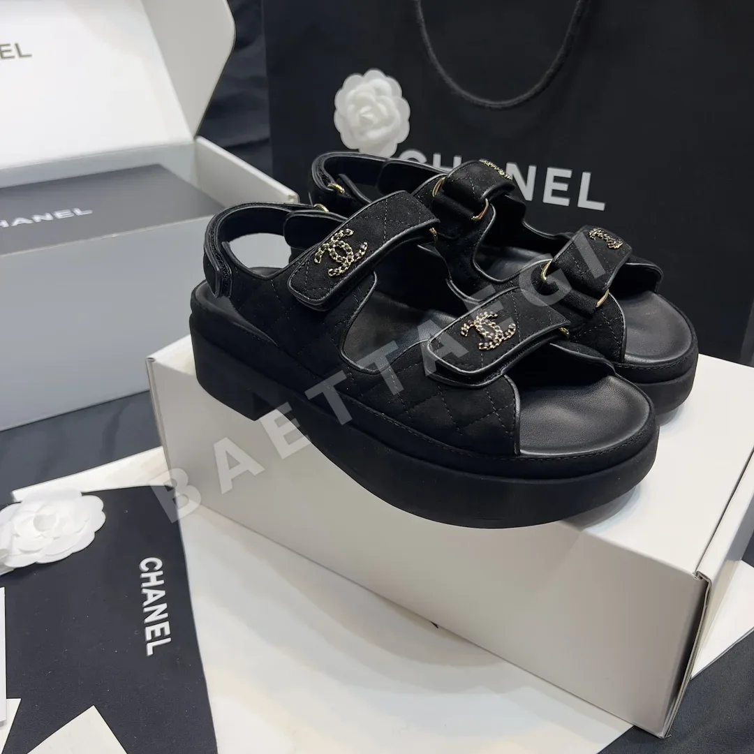 샤넬 플랫폼 벨크로 샌들 94632