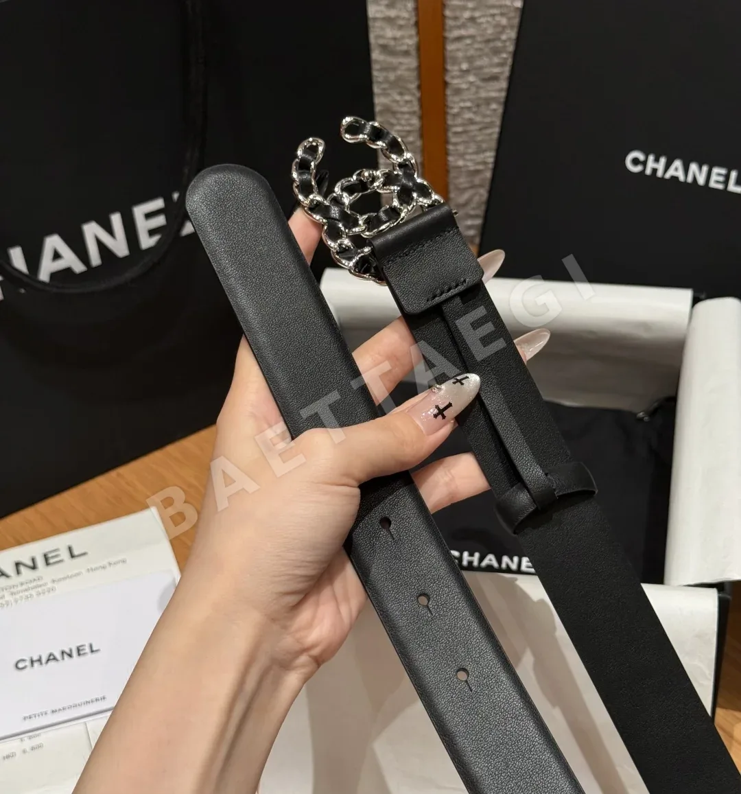 샤넬 클래식 더블 C 소가죽 벨트 상세 이미지 5