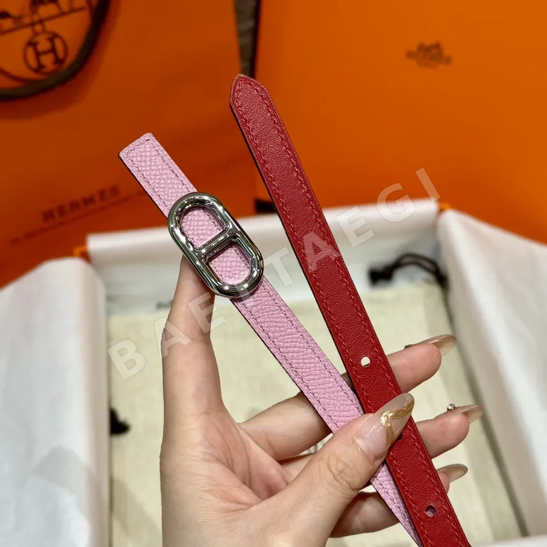 에르메스 셰느당클 금장 버클 양면 벨트 상세 이미지 2