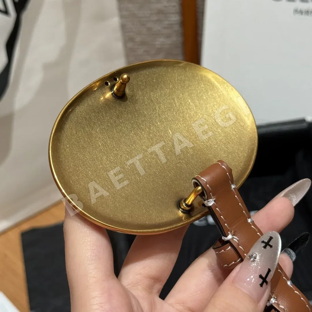 셀린느 라펠 버클 13mm 가죽 벨트 상세 이미지 5