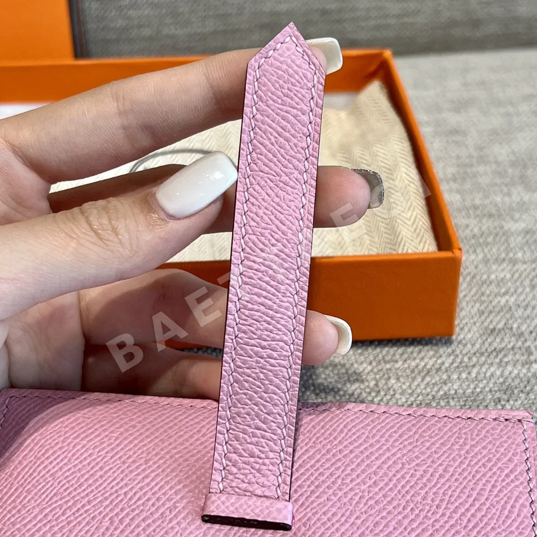 에르메스 멜로우 퍼플 엡솜 팜프린트 카드 지갑 상세 이미지 7