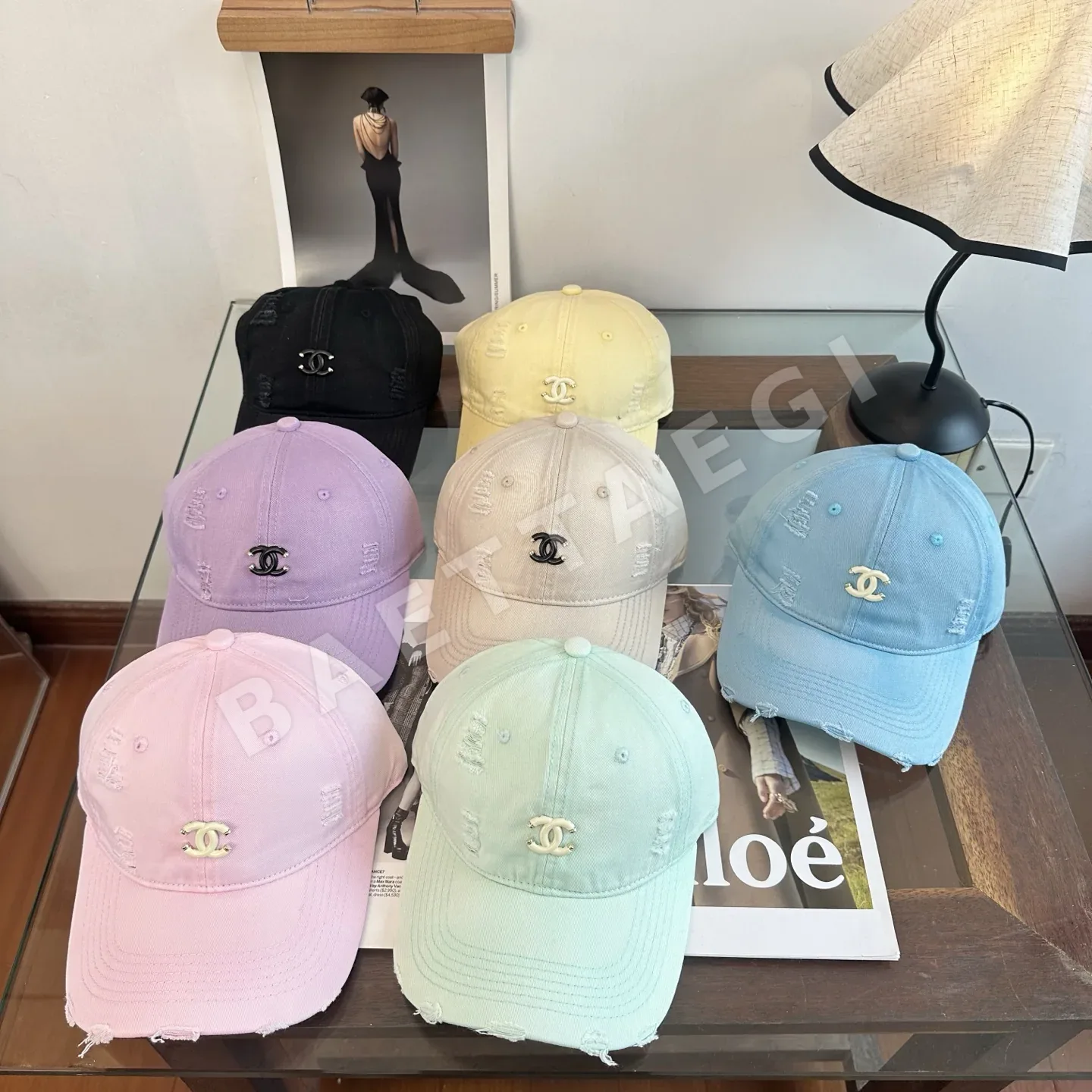 샤넬 미니 패턴 야구모자 185557