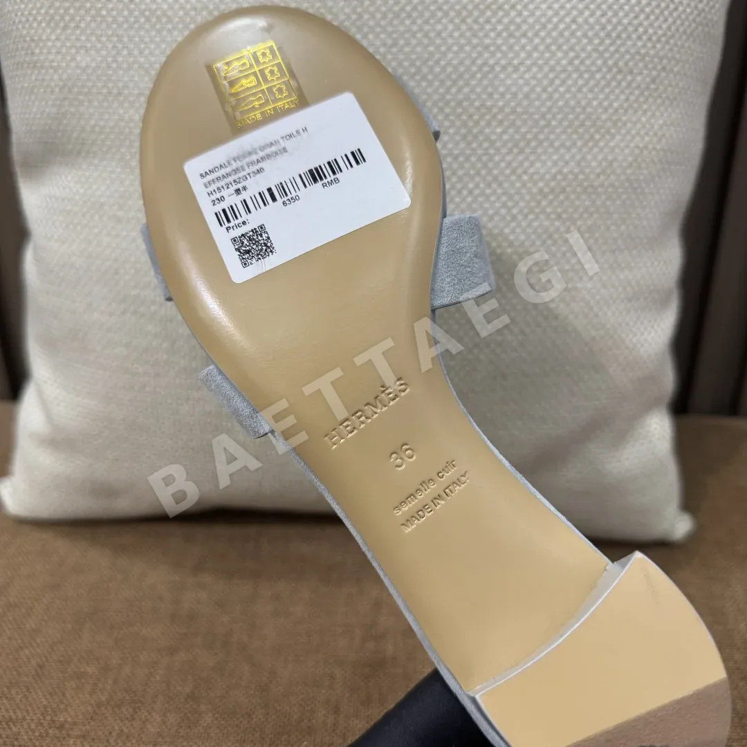 에르메스 H자형 카프스킨 오아시스 샌들 상세 이미지 9