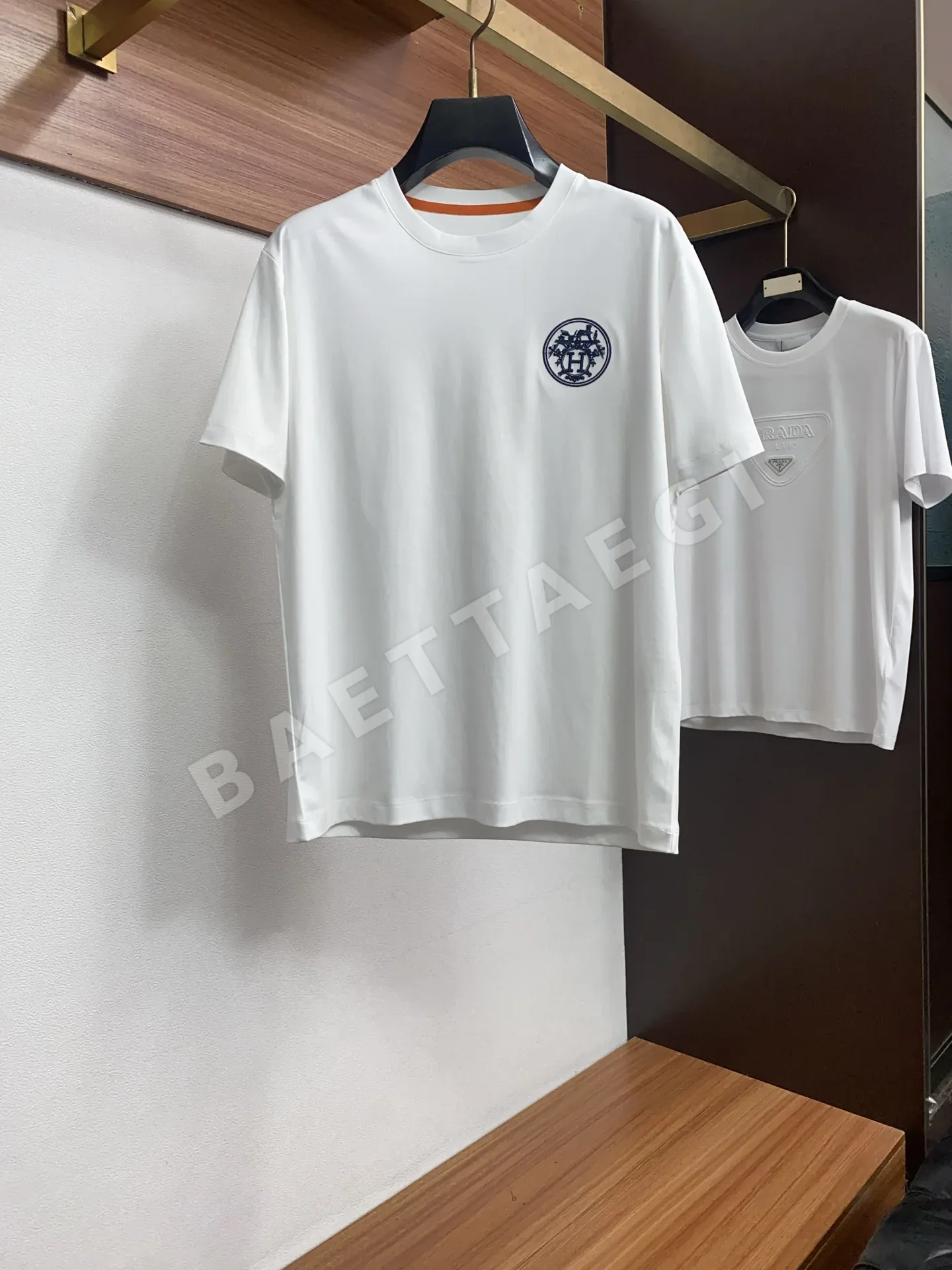 에르메스 코튼 클래식 남성 반팔 티셔츠 49500