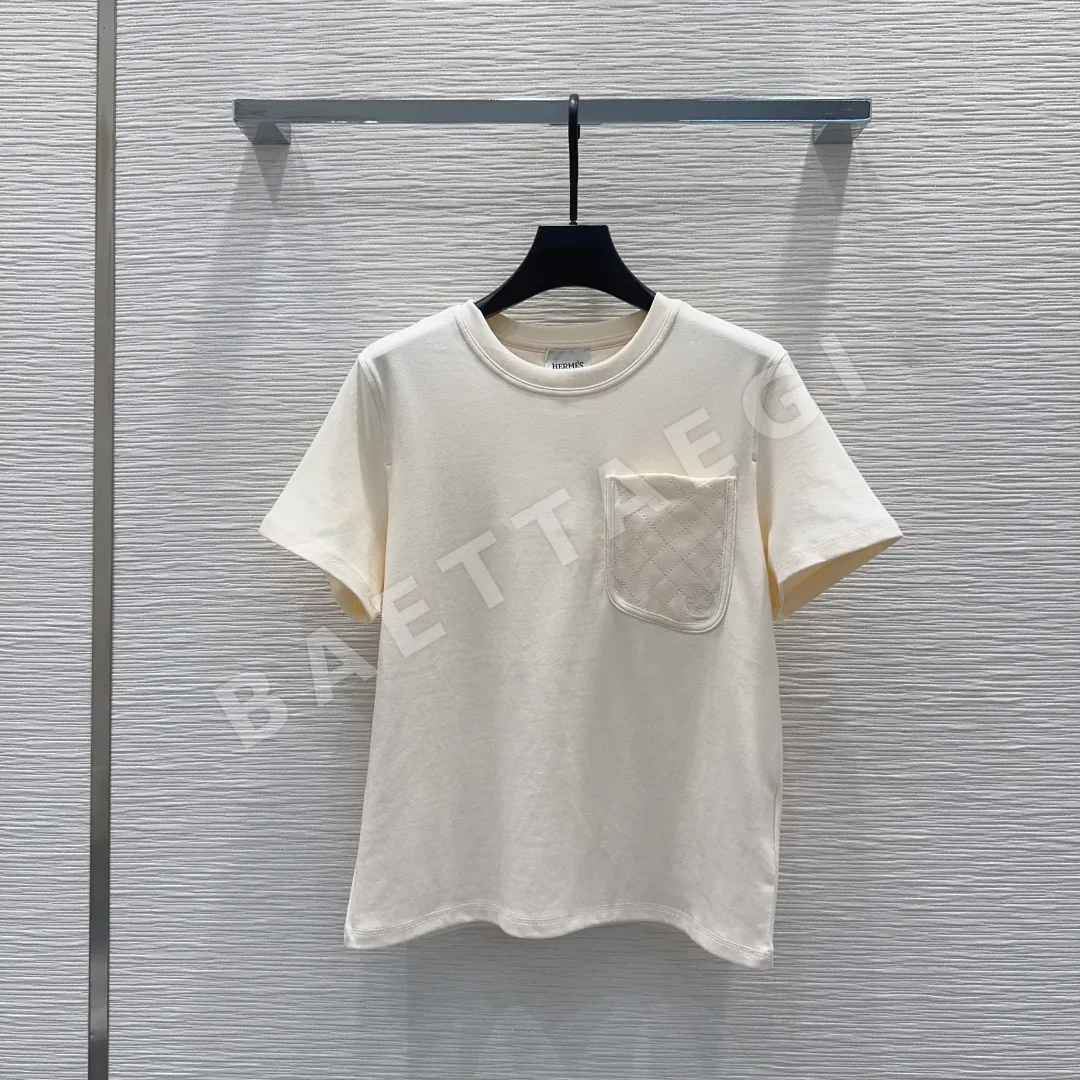 에르메스 여성 레귤러 핏 반팔 티셔츠 136911