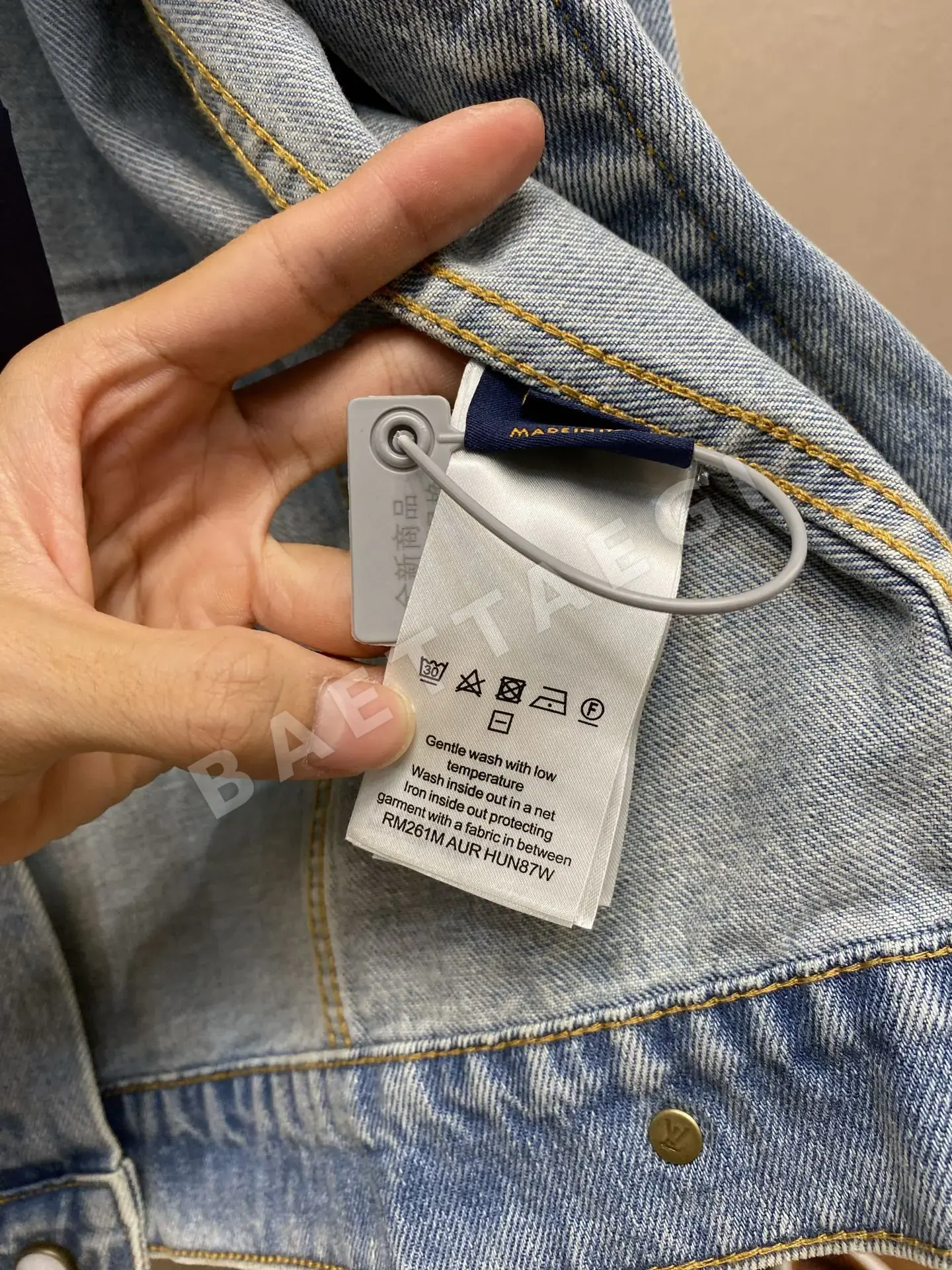 루이비통 LV 자수 데님 트러커 자켓 상세 이미지 7