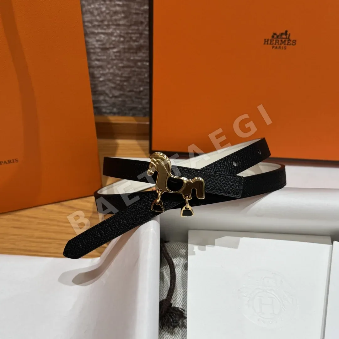 에르메스 그레난 양면 가죽 벨트 상세 이미지 3