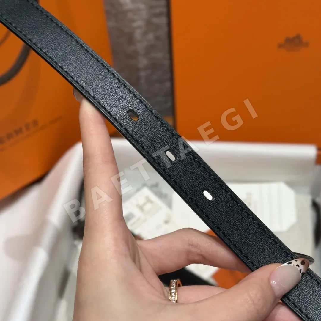 에르메스 미니 클로 골드 버클 카프스킨 벨트 상세 이미지 6