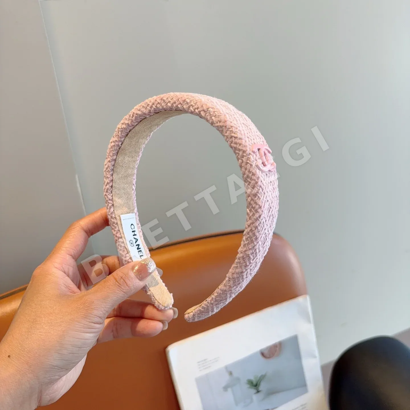 샤넬 더블 C 로고 미니 헤어밴드 상세 이미지 9