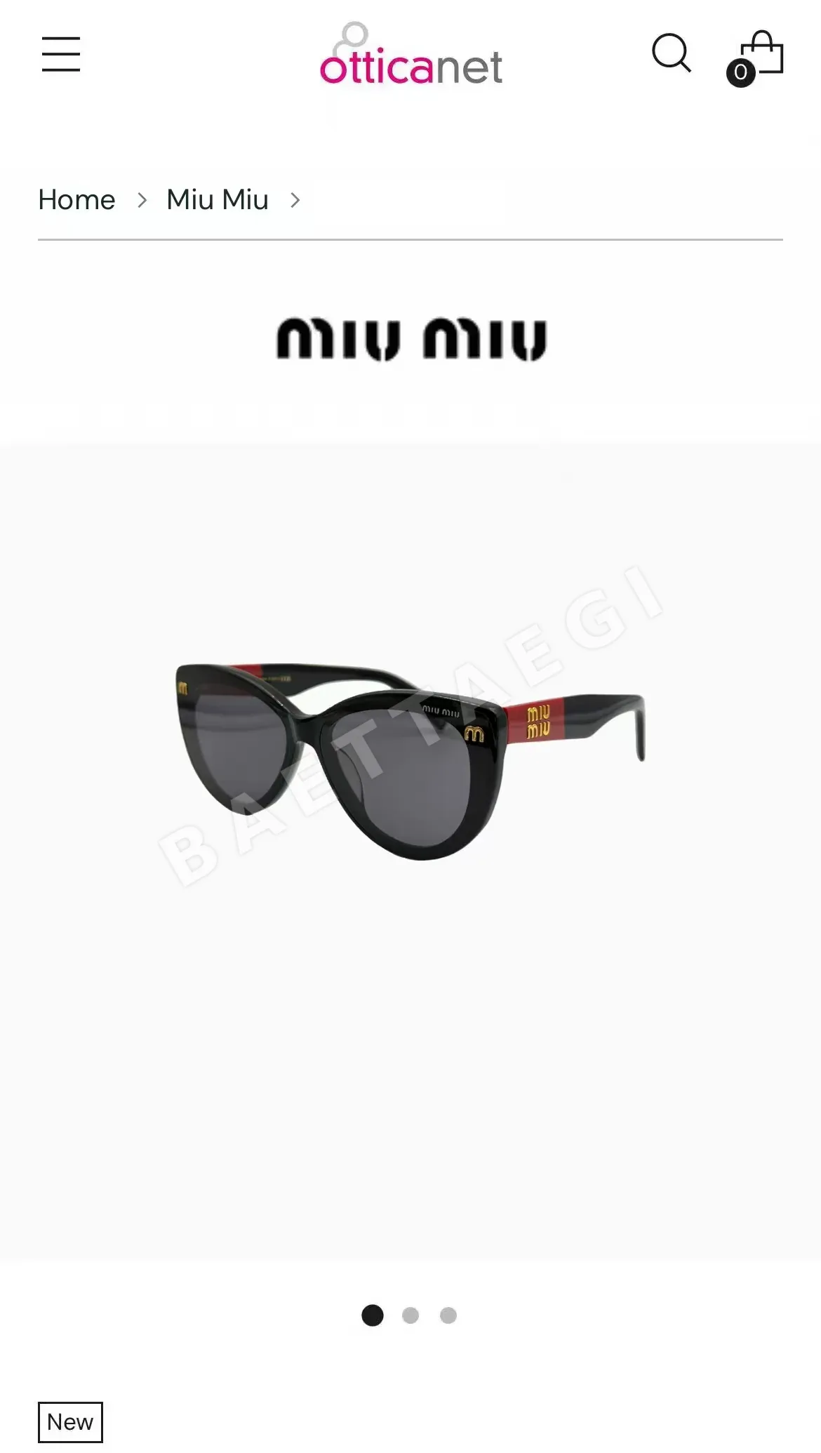 미우미우 MU65 ZS 선글라스 상세 이미지 5