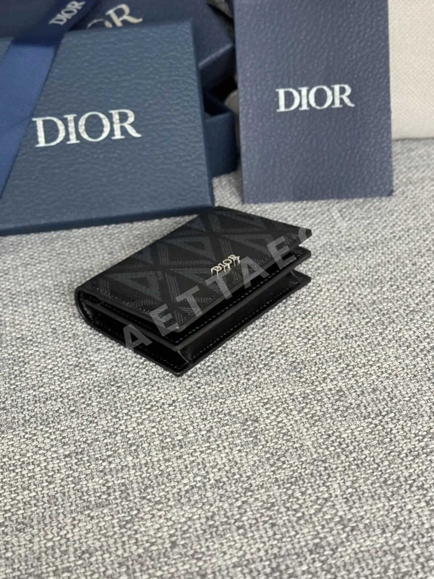 디올 CD 다이아몬드 패턴 카드지갑 상세 이미지 3