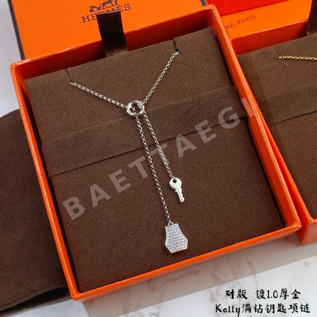 에르메스 18K 골드 자물쇠 열쇠 목걸이 상세 이미지 7