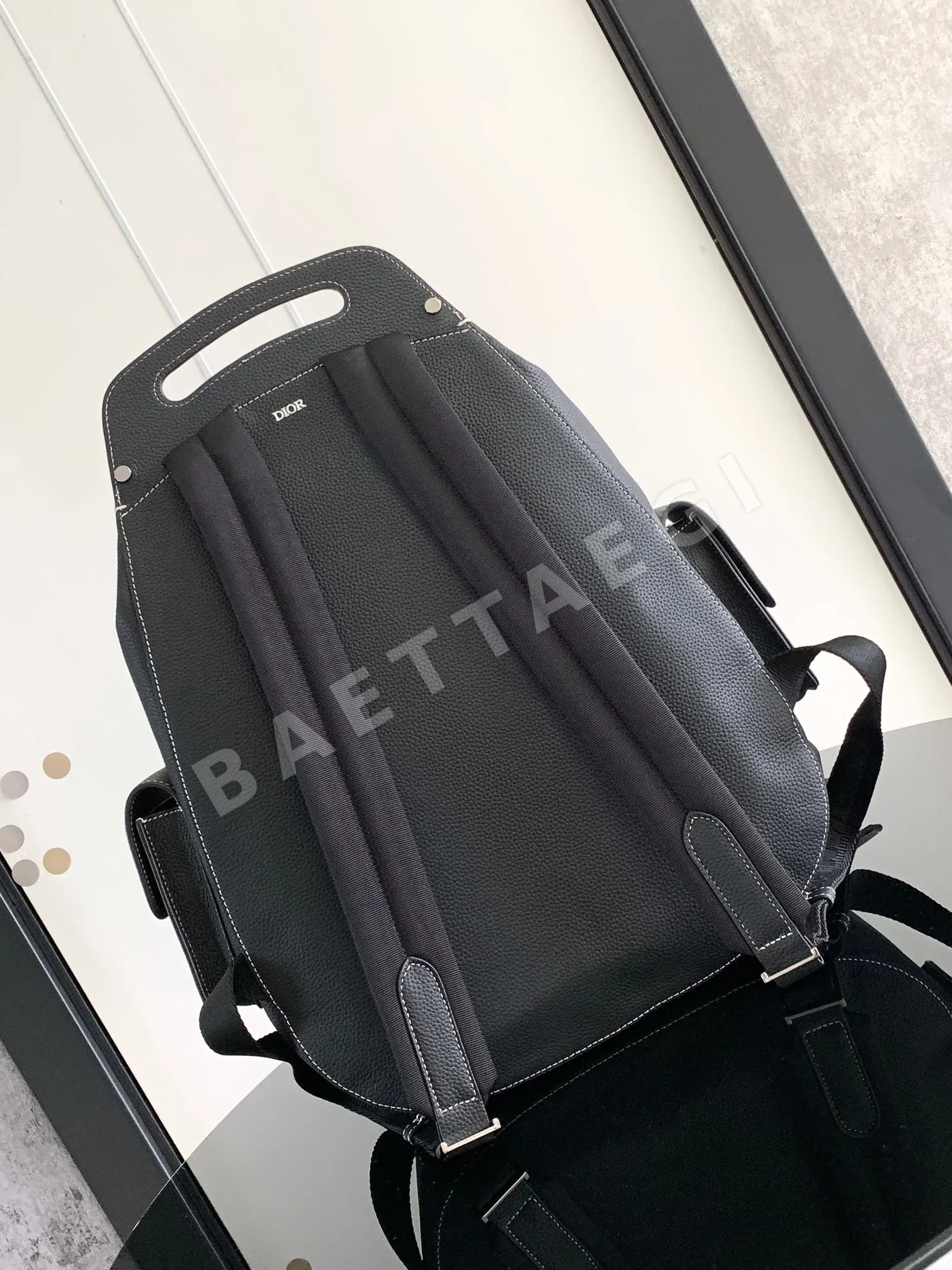 디올 갤럽 새들 백팩 가죽가방 상세 이미지 3