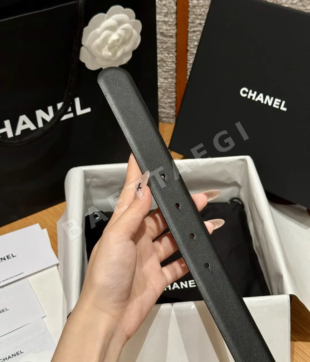 샤넬 클래식 더블 C 가죽 벨트 상세 이미지 7