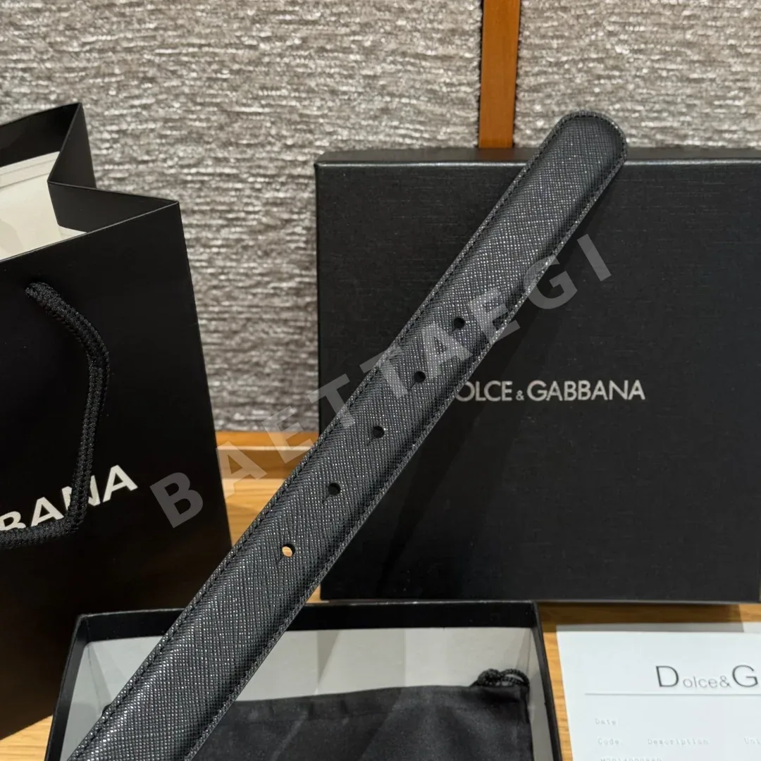 돌체앤가바나 진주 장식 하트 버클 가죽 벨트 상세 이미지 8