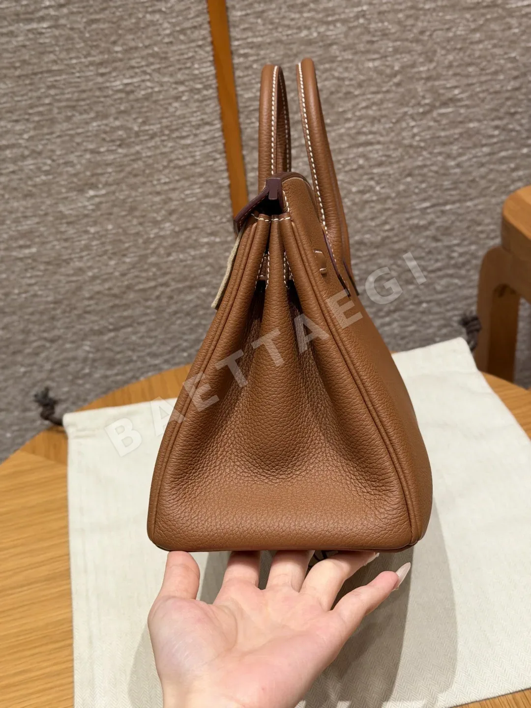 에르메스 버킨 25 토고 가죽 지갑 상세 이미지 4