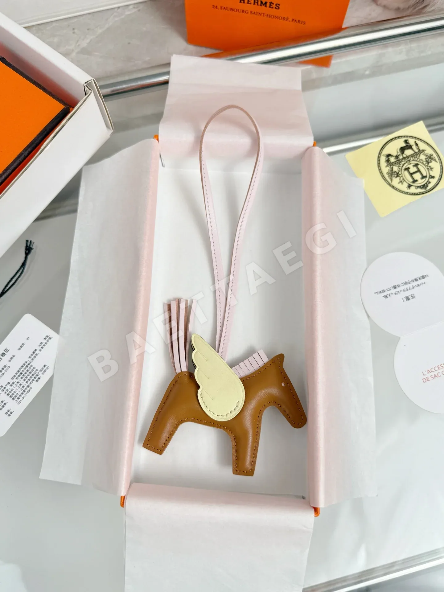 에르메스 페가수스 램스킨 키링 상세 이미지 3