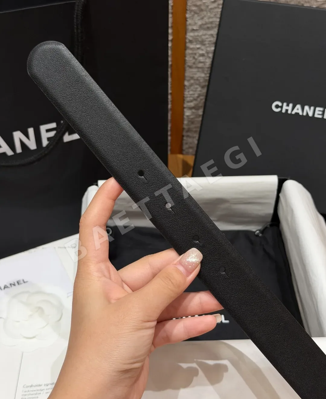 샤넬 클래식 더블 C 가죽 벨트 상세 이미지 7