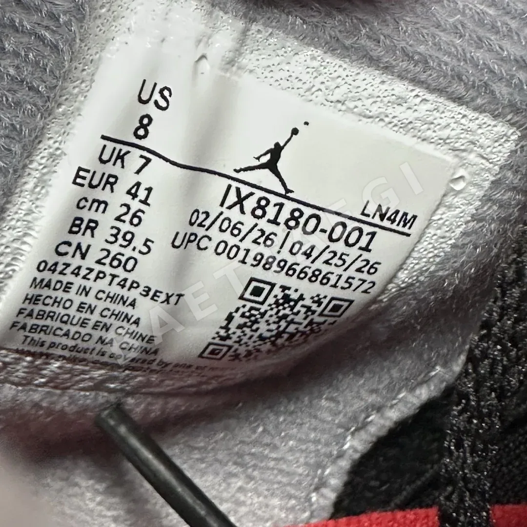 나이키 [KX] 조던 4 레트로 OG IX8180-001 201803 Nike Jordan 4 Retro OG Bred 상세 이미지 10