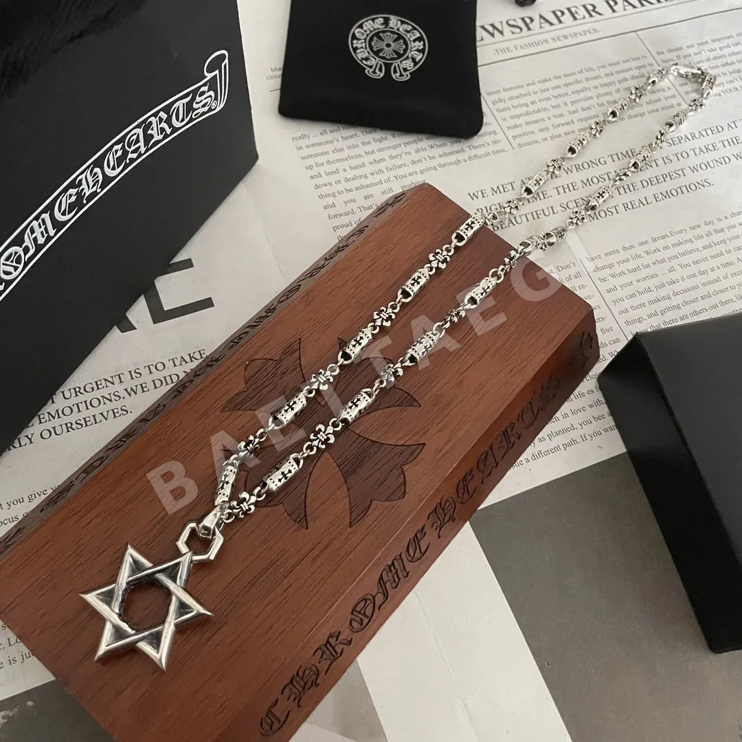 크롬하츠 헥사그램 엠보스 목걸이 상세 이미지 4