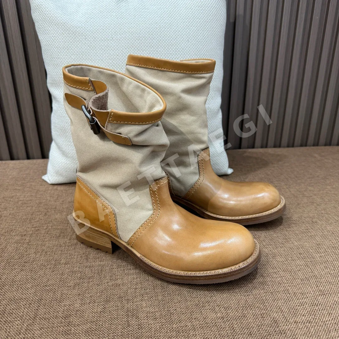 프라다 부츠 옐로우 가죽 상세 이미지 4