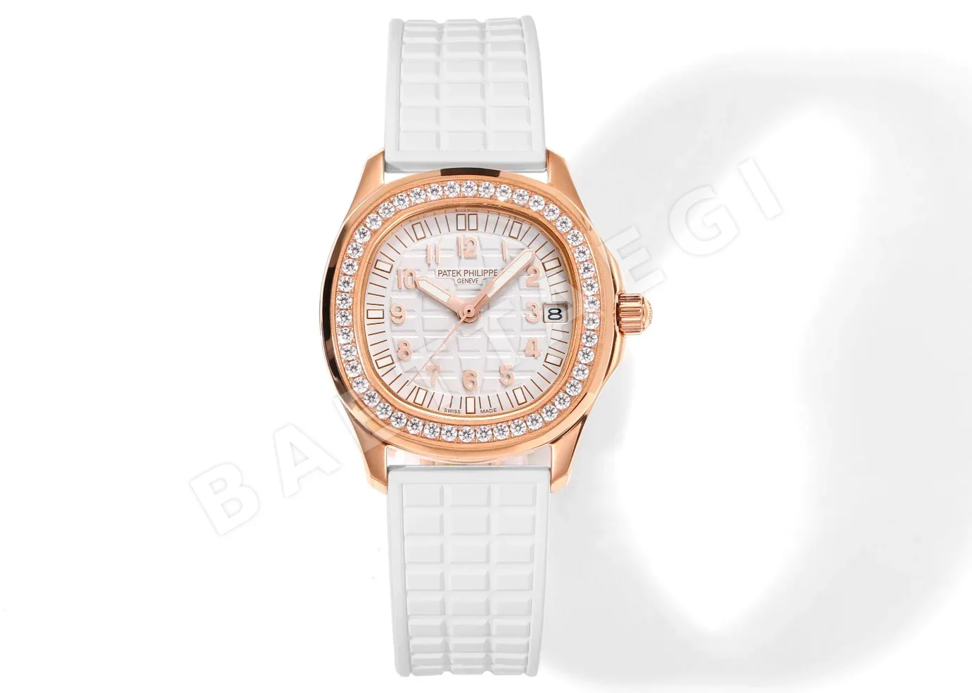 파텍필립 아쿠아넛 다이아 자동 스틸 여성용 JBL 공장 레플리카 44175 Patek Philippe
