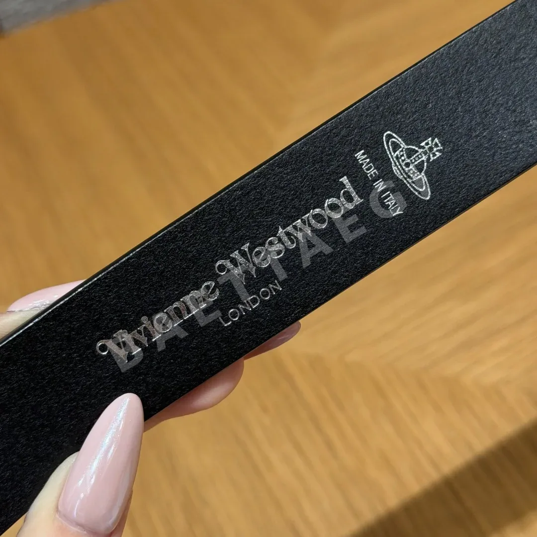 비비안웨스트우드 새턴 오브 버클 가죽 벨트 상세 이미지 8