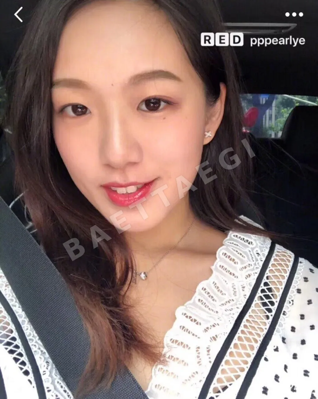 쇼메 X자형 스털링 실버 귀걸이 상세 이미지 2