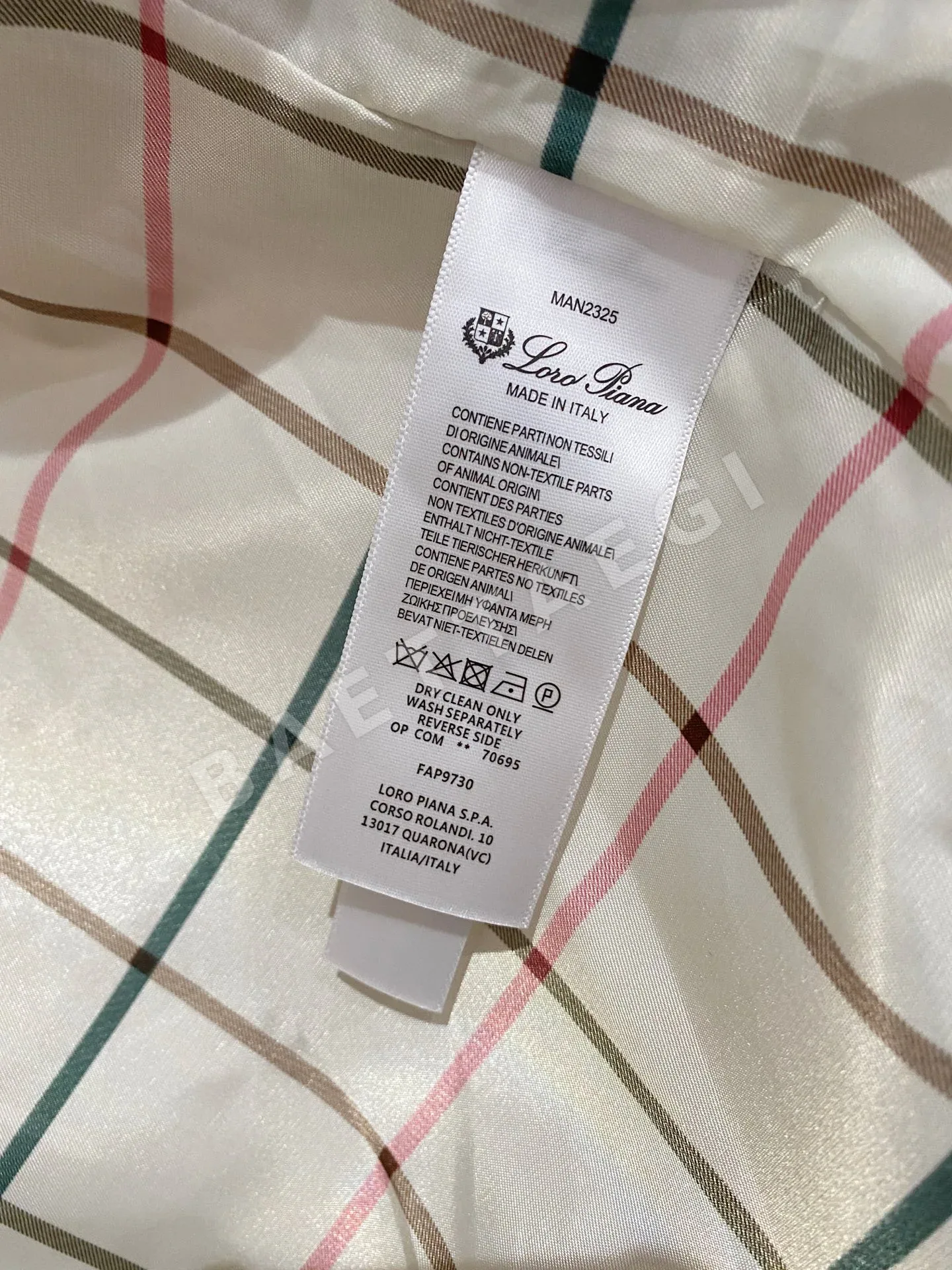 로로피아나 린넨 혼방 남성 자켓 상세 이미지 10