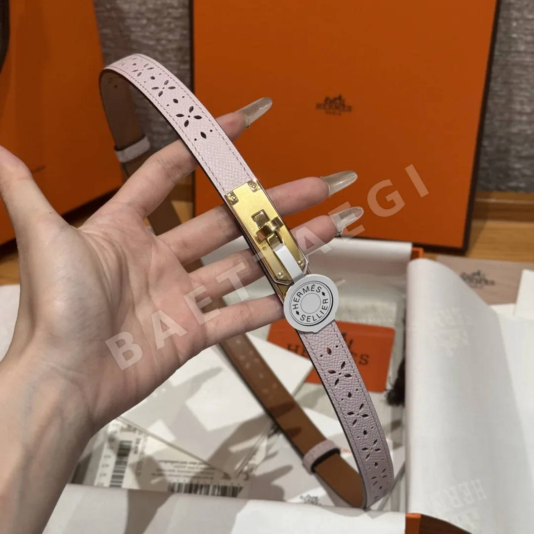 에르메스 켈리 가든 파티 스테인리스 스틸 투각 벨트 상세 이미지 4