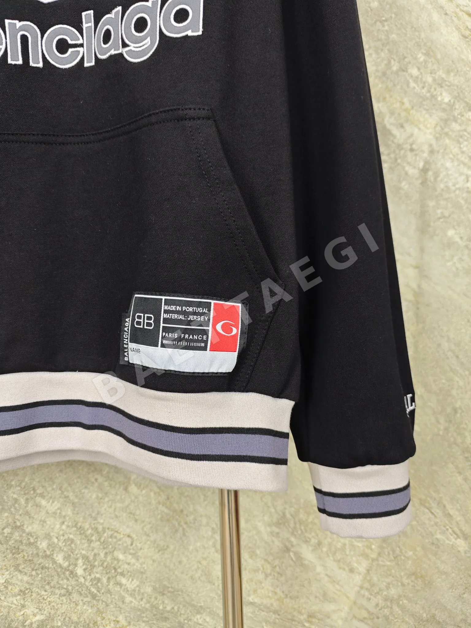 발렌시아가 자수 리브 남성 후드 레플리카 46976 Balenciaga Hoodie 상세 이미지 7