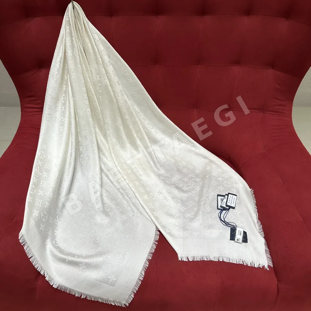 루이비통 화이트 스카프 상세 이미지 2