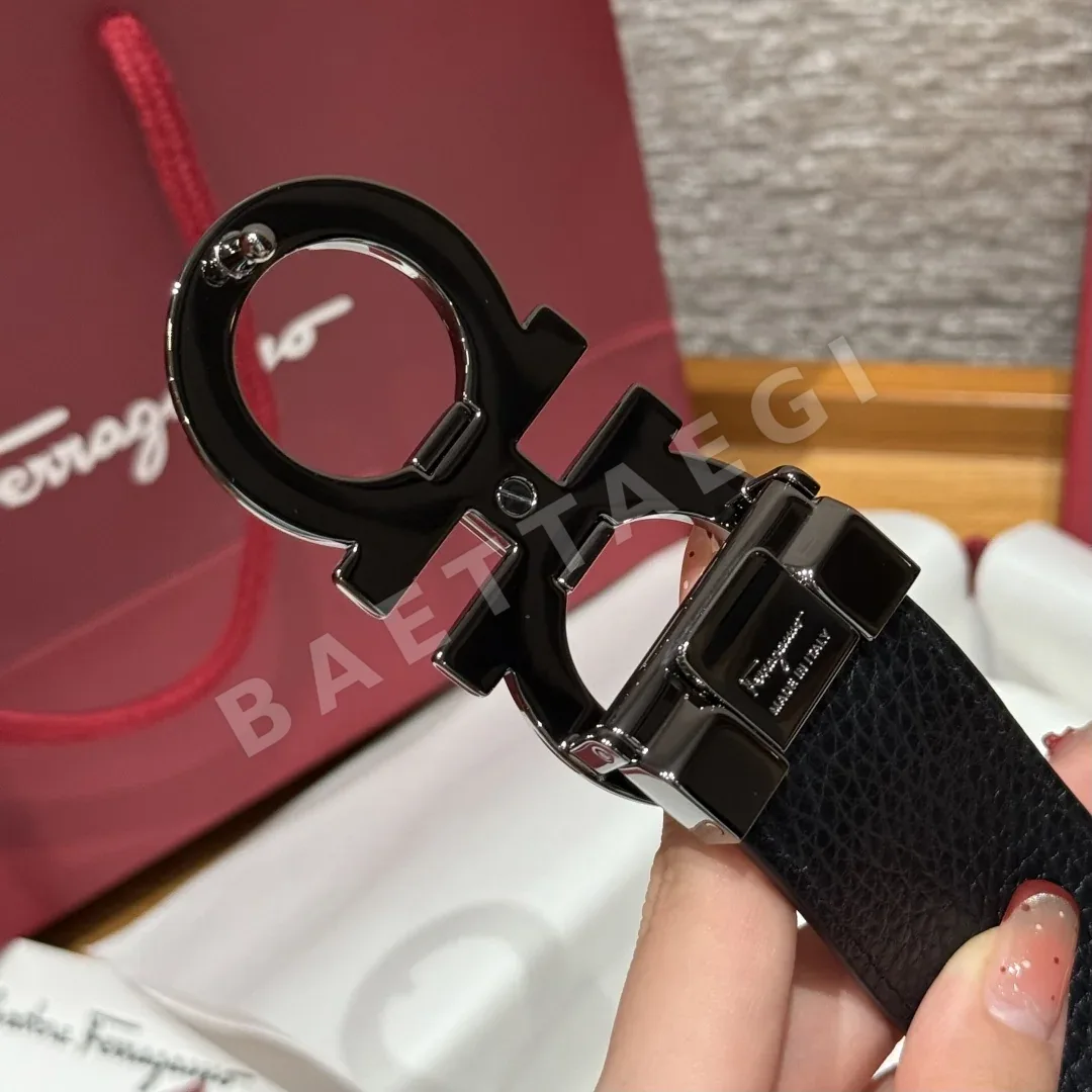 페레가모 간치니 리버서블 가죽 벨트 상세 이미지 7