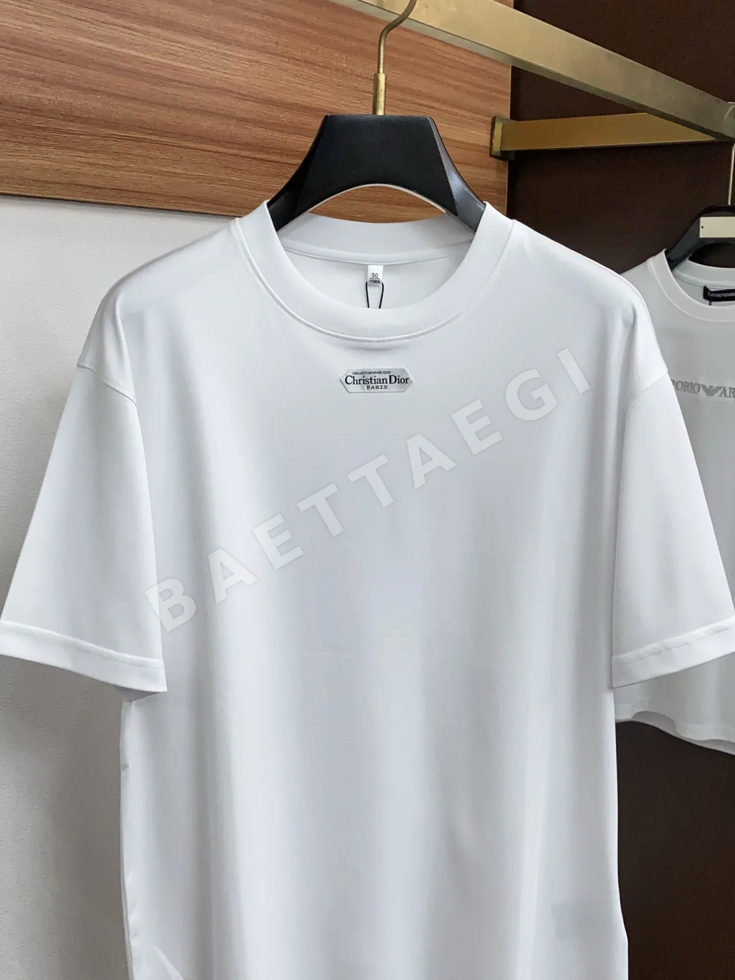 디올 머서라이즈드 코튼 반팔 티셔츠 상세 이미지 2
