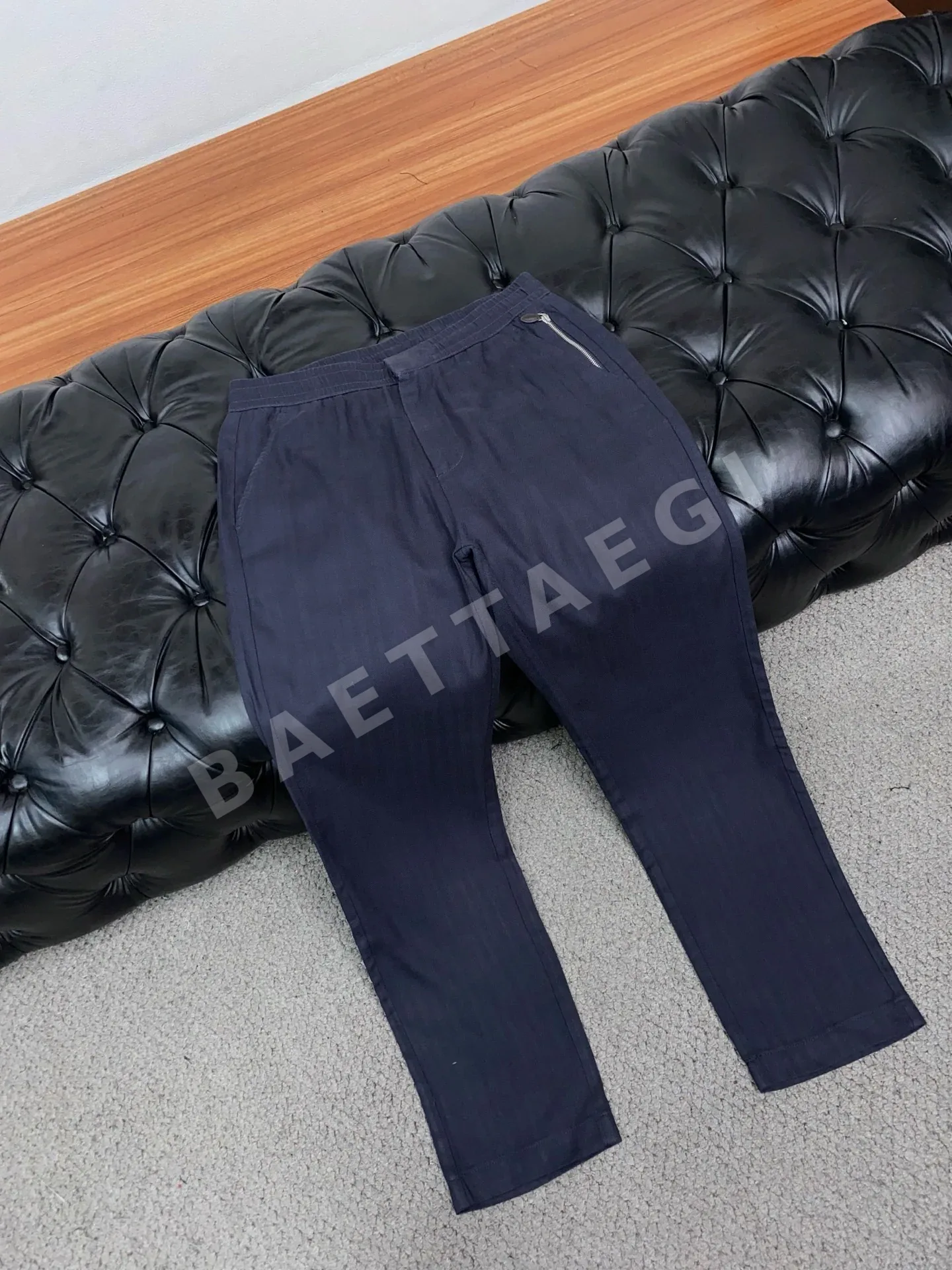 벨루티 남성 린넨 스트레이트 팬츠 상세 이미지 6
