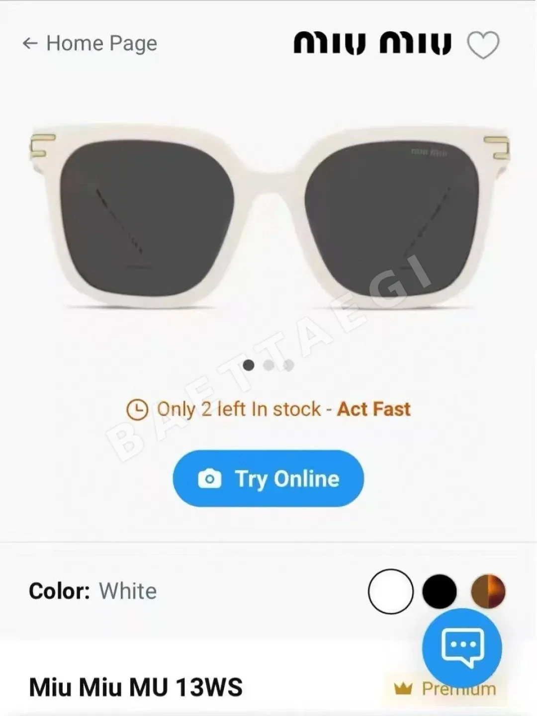 미우미우 선글라스 73041 Miu Miu Sunglasses 상세 이미지 3