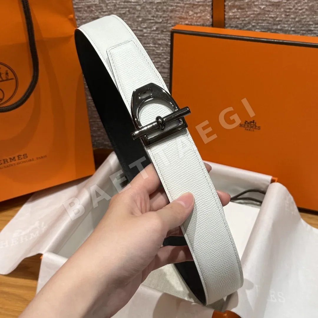 에르메스 앱송 가죽 리버시블 벨트 상세 이미지 4