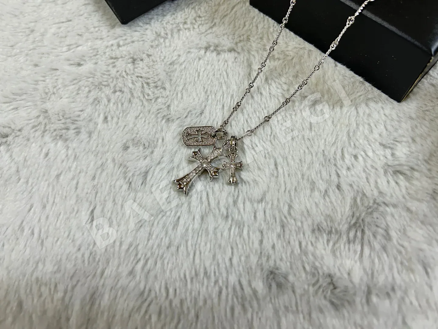 크롬하츠 더블 크로스 스퀘어 목걸이 상세 이미지 4