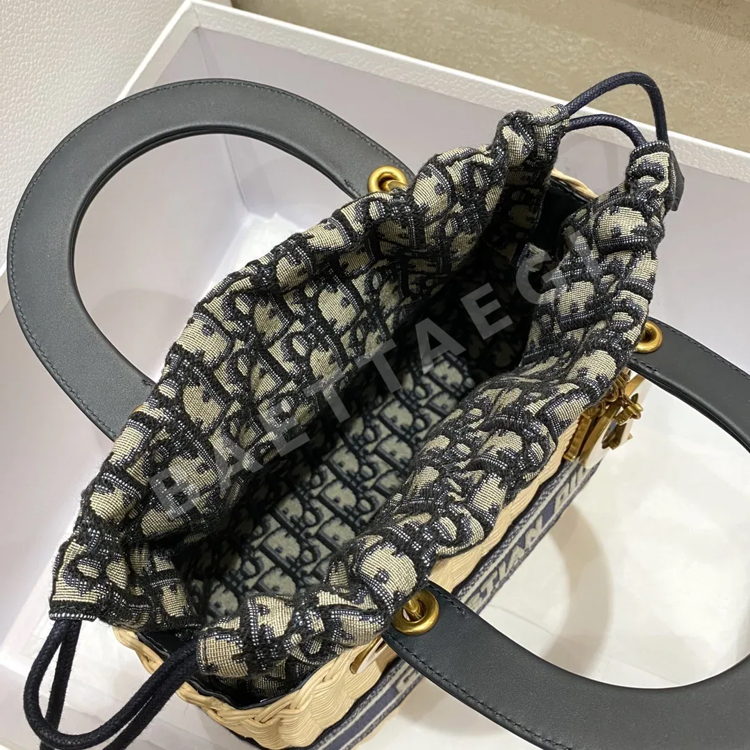 디올 레이디 우븐 라탄 숄더백 상세 이미지 8