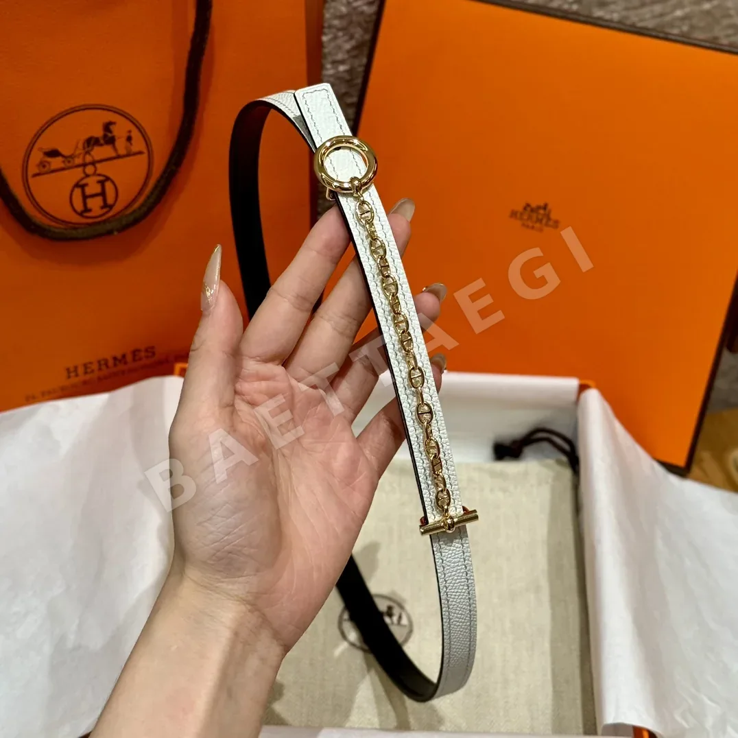 에르메스 팔라듐 메탈 체인 잠금 벨트 상세 이미지 3