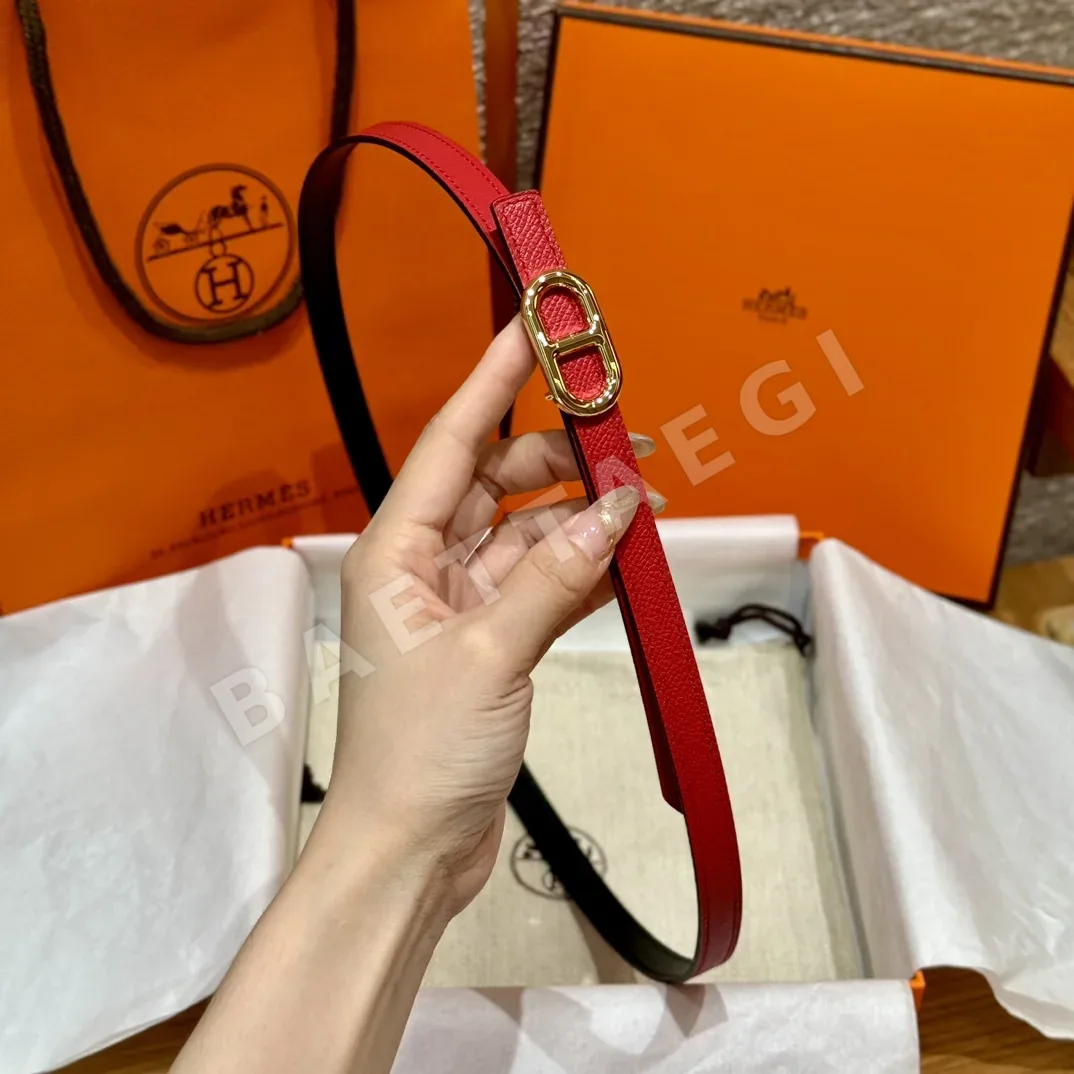에르메스 셰느당크르 링크 금속 버클 벨트 상세 이미지 3