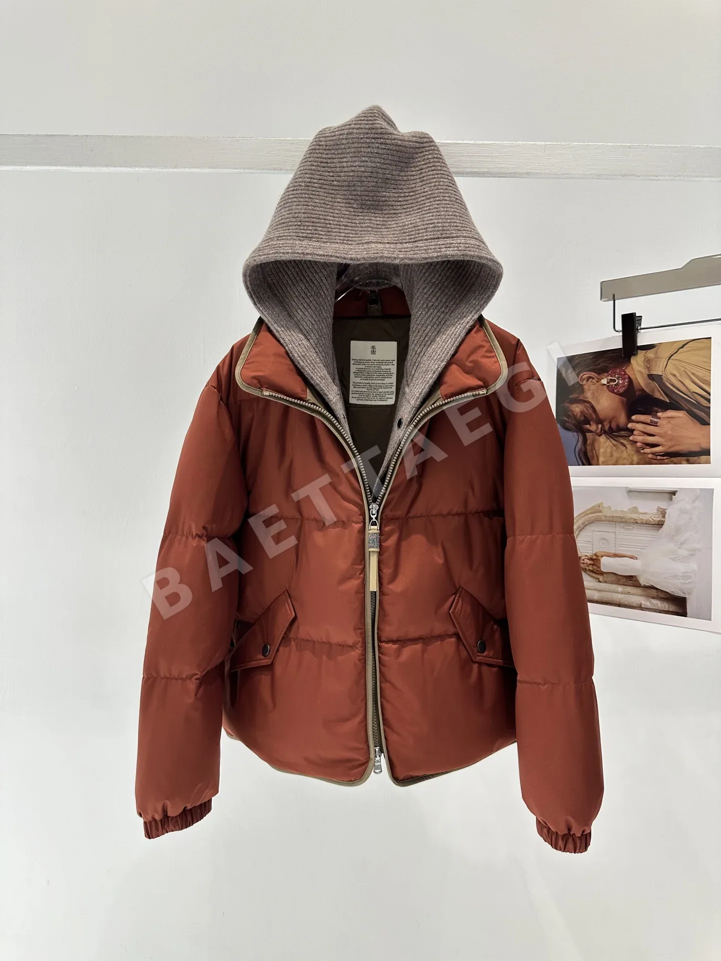 브루넬로쿠치넬리 오트쿠튀르 공방(Métiers d'Art) 컬렉션 패딩 상세 이미지 5